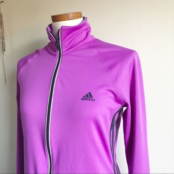 Adidas Purple Full Zip Light weight Jacket - Picture 3 of 8
